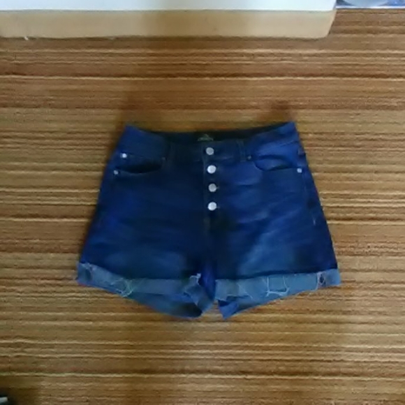 High Waisted Jean Shorts - Picture 2 of 2